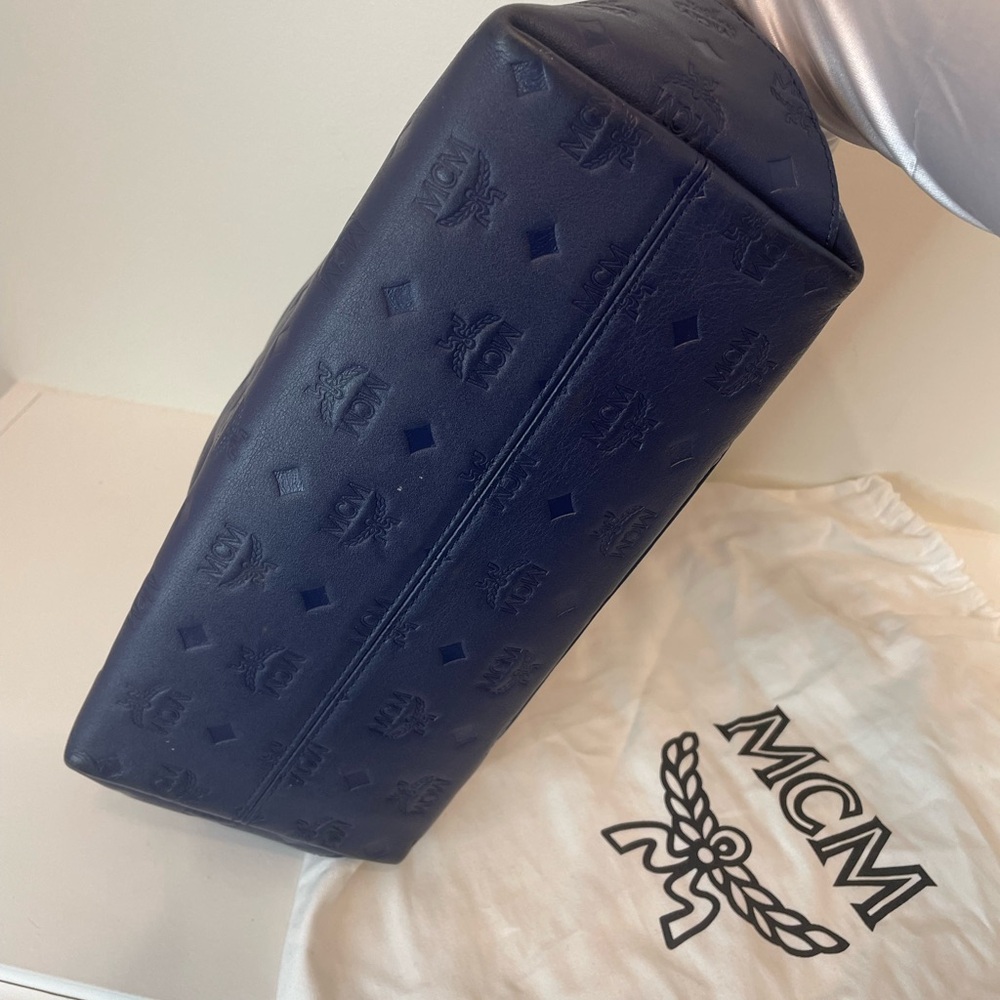 MCM Dark Blue Shoulder Bag - Picture 3 of 10